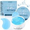 60pcs Collagen and Retinol Eye Mask, Powerful Moisturizing, Deep Moisturizing, Making Eye Skin More Delicate and Firm, Giving Eye Skin Luster, Making Skin More Elastic, Bidding Farewell to Dryness and Dullness, Eye Care, Eye Mask, Eye Patch