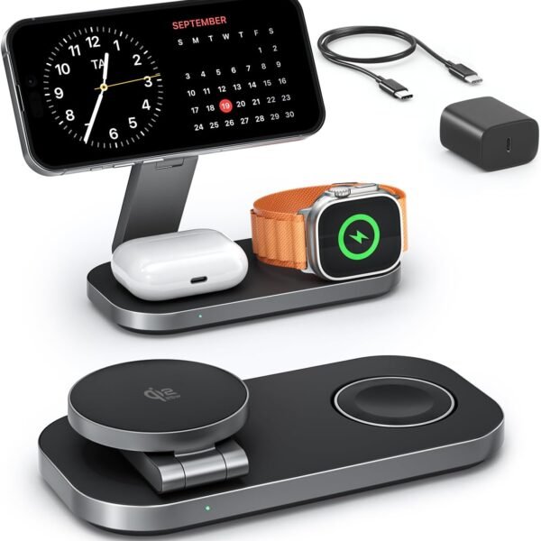 3-in-1 Magnetic Wireless Charging station