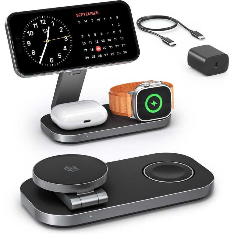 3-in-1 Magnetic Wireless Charging station