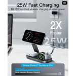 Wireless Charging Station: Ultimate Amazing 3-in-1 Magnetic Fast Charger for Apple Devices (Qi2 25W) - Image 3