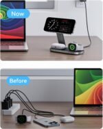 3-in-1 Magnetic Wireless Charging Station for Apple Devices (Qi2 25W) - Image 4