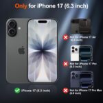 SUPFINE Magnetic Translucent Matte Case for iPhone 17 - Black, Shockproof & Scratch-Resistant - Image 3