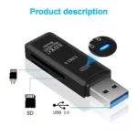 best USB 3.0 Dual Card Reader for MicroSD and TF Cards - Image 5