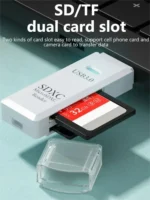 best USB 3.0 Dual Card Reader for MicroSD and TF Cards - Image 3
