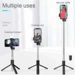 Portable Bluetooth Selfie Stick Tripod with Fill Light - Image 4
