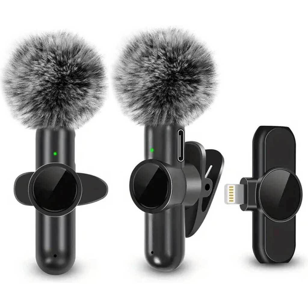 Wireless lavalier microphone for smartphone