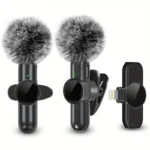 Wireless lavalier microphone for smartphone