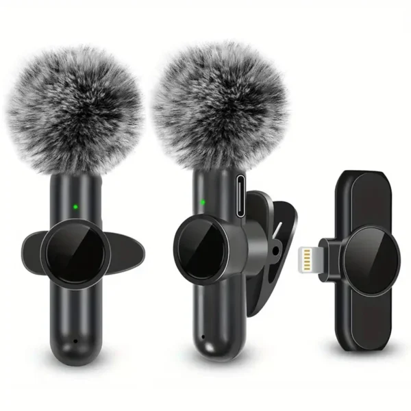 Wireless lavalier microphone for smartphone