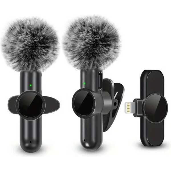 Wireless lavalier microphone for smartphone