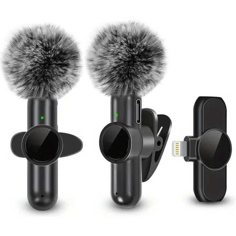 Wireless lavalier microphone for smartphone