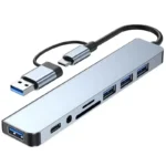 8 In 2 USB HUB With Splitter Card Reader, USB C Port, USB 3.0 / 2.0, SD/TF Splitter Card Reader, Docking Station - Image 5