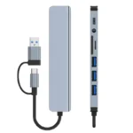 8 In 2 USB HUB With Splitter Card Reader, USB C Port, USB 3.0 / 2.0, SD/TF Splitter Card Reader, Docking Station - Image 4