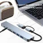 8 In 2 USB HUB With Splitter Card Reader, USB C Port, USB 3.0 / 2.0, SD/TF Splitter Card Reader, Docking Station - Image 3