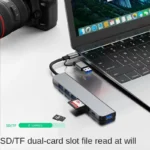 8 In 2 USB HUB With Splitter Card Reader, USB C Port, USB 3.0 / 2.0, SD/TF Splitter Card Reader, Docking Station - Image 2
