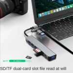 8 In 2 USB HUB With Splitter Card Reader, USB C Port, USB 3.0 / 2.0, SD/TF Splitter Card Reader, Docking Station - Image 2