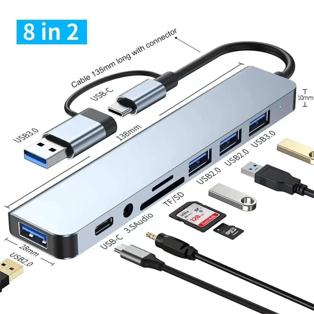 8-in-2 USB Hub