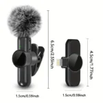 Wireless Lavalier Microphone for iPhone & Android – Ultimate Noise-Canceling Mic" - Image 2