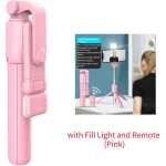 Portable Bluetooth Selfie Stick Tripod with Fill Light - Image 9
