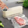1pc Automatic Food Sealer with USB-Powered Operation, One-Touch sealing, Vacuum & Inflation Modes, Compact Portable Design with Digital Display - for Freshness Preservation, Ideal for Kitchen, Camping, Office, Home - Compatible with USB, USB-Powered Vacuum Sealer Machine, USB Vacuum Sealer, Vacuum Sealer Machine for Travel, Vacuum Seal Bags, Vacuum Sealer USB Vacuum Sealer USB Vacuum Sealer USB Vacuum Sealer USB Vacuum Sealer USB Vacuum Sealer USB Vacuum Sealer USB Vacuum Sealer USB
