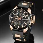 Ultimate 4pc Men's Watch & Bracelet Set - Business Casual Gift - Image 20
