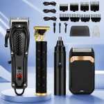 Electric Grooming Kit - Rechargeable LCD Hair Trimmer Set - Image 26