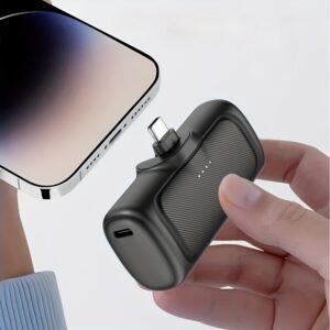 22.5W Fast Charging, 5000mAh Mini Portable Charger, USB-C Power Bank, Full Compatibility, USB Type-C, Dual-mode Power Supply, Rechargeable Lithium Polymer Battery, Suitable for iPhone 16/ 15 Series And Android Devices, Emergency Charging