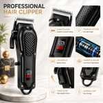 Electric Grooming Kit - Rechargeable LCD Hair Trimmer Set - Image 2