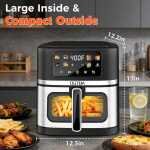 Ultimate 8.5QT Large Air Fryer – 1700W Visible Window Cooker - Image 3