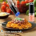 2PCS Gravity-powered Electric Salt and Pepper Grinder