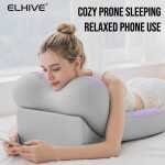 Ultimate Adjustable Bed Wedge Reading Pillow - Large Memory Foam Backrest for Sitting Up in Bed - Soft C-Shaped Lounging Cushion for Headboard - Multi-Use for Phone Reading Gaming - Removable Washable Cover - Versatile Leg and Back Comfort - Image 3