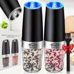 2PCS Gravity-powered Electric Salt and Pepper Grinder