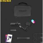 best AOCHUAN Professional 3-Axis Gimbal Stabilizer for Smartphone W/Rgb Fill Light Extension Rod OLED Display Wireless Charging for Iphone 15 14 13 Pro/Max Youtube (Smart X Pro Combo1) - Image 6
