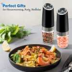 2PCS Gravity-powered Electric Salt and Pepper Grinder
