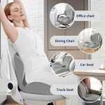 Lotarrotta Ergonomic Seat Cushion & Lumbar Support, Orthopedic Memory Foam Pillow Set - Image 7