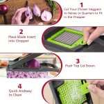 Lotarrotta 16-in-1 Vegetable Chopper, Professional Food Slicer & Dicer with 8 Blades - Image 6