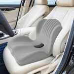 Lotarrotta Ergonomic Seat Cushion & Lumbar Support, Orthopedic Memory Foam Pillow Set - Image 2
