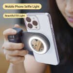 Smart HOTU Phone Camera Tripod, LED Live Video Fill Light, Magnetic Detachable Wireless Remote Assistant, 360 Degree Rotation Design, Automatic Lighting Function, Easy Selfie - Image 2