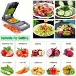 Lotarrotta 16-in-1 Vegetable Chopper, Professional Food Slicer & Dicer with 8 Blades - Image 14