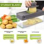Lotarrotta 16-in-1 Vegetable Chopper, Professional Food Slicer & Dicer with 8 Blades - Image 3