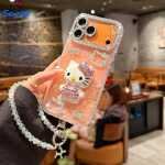 Phone Case - Suitable for Apple 17 Pro Max Phone Case New Iphone 16 Pro Max 3D Rhinestone KT Cat 15 Pro Shimmering Lens Full Coverage Anti-Drop Protective Cover Air Premium Luxury Women'S Xiao 14 Plus - Image 4